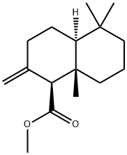 1-Naphthalenecarboxylic acid, decahydro-5,5,8a-trimethyl-2-methylene-, methyl ester, (1S,4aS,8aS)- Struktur