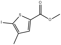 methyl 5-iodo-4-methylthiophene-2-carboxylate Struktur