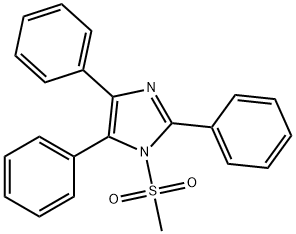 1H-Imidazole, 1-(methylsulfonyl)-2,4,5-triphenyl- Struktur