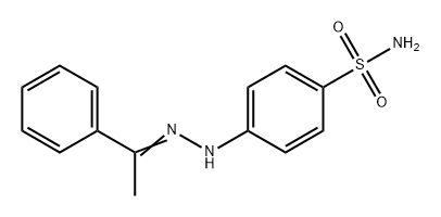 Benzenesulfonamide, 4-[2-(1-phenylethylidene)hydrazinyl]- Struktur