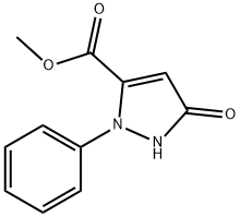 1H-Pyrazole-3-carboxylic acid, 2,5-dihydro-5-oxo-2-phenyl-, methyl ester Struktur