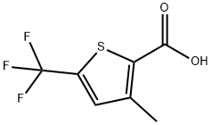 3-Methyl-5-(trifluoromethyl)-2-thiophenecarboxylic acid Struktur