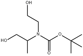 Carbamic acid, N-(2-hydroxyethyl)-N-(2-hydroxy-1-methylethyl)-, 1,1-dimethylethyl ester Struktur