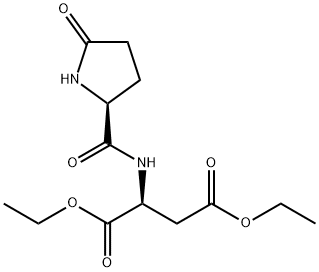 L-Aspartic acid, 5-oxo-L-prolyl-, diethyl ester (9CI) Struktur