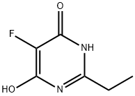 4,6-Dihydroxy-2-ethyl-5-fluoropyrimidine Struktur