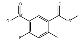 Benzoic acid, 4-fluoro-2-iodo-5-nitro-, methyl ester Struktur