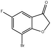 7-Bromo-5-fluorobenzo[B]furan-3(2H)-one Struktur