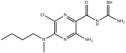 5-(N-butyl-N-methyl)amiloride Struktur