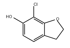 6-Benzofuranol, 7-chloro-2,3-dihydro- Struktur