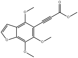 2-Propynoic acid, 3-(4,6,7-trimethoxy-5-benzofuranyl)-, methyl ester