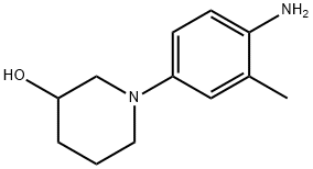 1-(4-amino-3-methylphenyl)piperidin-3-ol Struktur