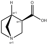 1-Azabicyclo[2.2.1]heptane-3-carboxylic acid, exo-(±)- Struktur