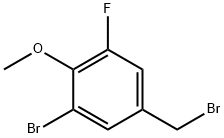 3-Bromo-5-fluoro-4-methoxybenzyl bromide Struktur