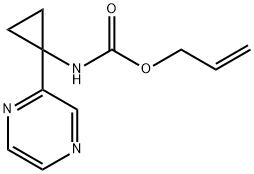 allyl (1-(pyrazin-2-yl)cyclopropyl)carbamate Struktur