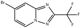 7-bromo-2-(trifluoromethyl)-[1,2,4]triazolo[1,5-a]p yridine Struktur