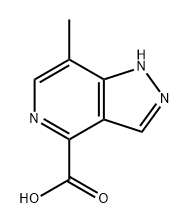 1H-Pyrazolo[4,3-c]pyridine-4-carboxylic acid, 7-methyl- Struktur