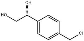 1,2-Ethanediol, 1-[4-(chloromethyl)phenyl]-, (1R)- Struktur