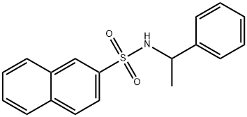 N-(1-Phenylethyl)naphthalene-2-sulfonamide Struktur