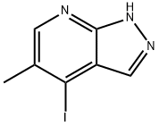 4-iodo-5-methyl-1H-pyrazolo[3,4-b]pyridine Struktur