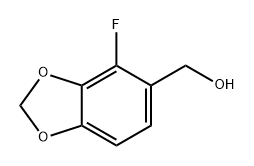 1,3-Benzodioxole-5-methanol, 4-fluoro- Struktur