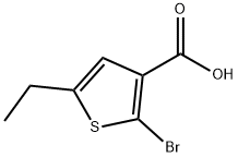 3-Thiophenecarboxylic acid, 2-bromo-5-ethyl- Struktur