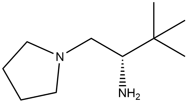 (S)-3,3-dimethyl-1-(pyrrolidin-yl)butan-2-amine Struktur