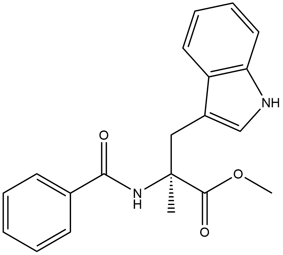 L-Tryptophan, N-benzoyl-α-methyl-, methyl ester (9CI)