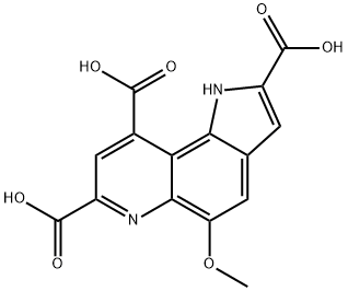 1H-Pyrrolo[2,3-f]quinoline-2,7,9-tricarboxylic acid, 5-methoxy-