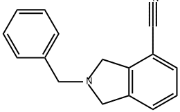 1H-Isoindole-4-carbonitrile, 2,3-dihydro-2-(phenylmethyl)- Struktur