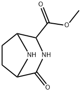 3,8-Diazabicyclo[3.2.1]octane-2-carboxylic acid, 4-oxo-, methyl ester Struktur