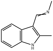 Methanamine, N-[(2-methyl-1H-indol-3-yl)methylene]- Struktur