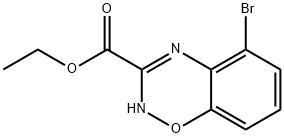 2H-1,2,4-Benzoxadiazine-3-carboxylic acid, 5-bromo-, ethyl ester Struktur