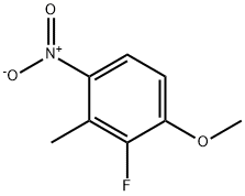 Benzene, 2-fluoro-1-methoxy-3-methyl-4-nitro- Struktur