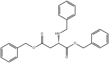 L-Aspartic acid, N-(phenylmethyl)-, 1,4-bis(phenylmethyl) ester Struktur