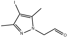 (4-iodo-3,5-dimethyl-1H-pyrazol-1-yl)acetaldehyde Struktur