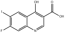 7-Fluoro-4-hydroxy-6-iodoquinoline-3-carboxylic acid Struktur