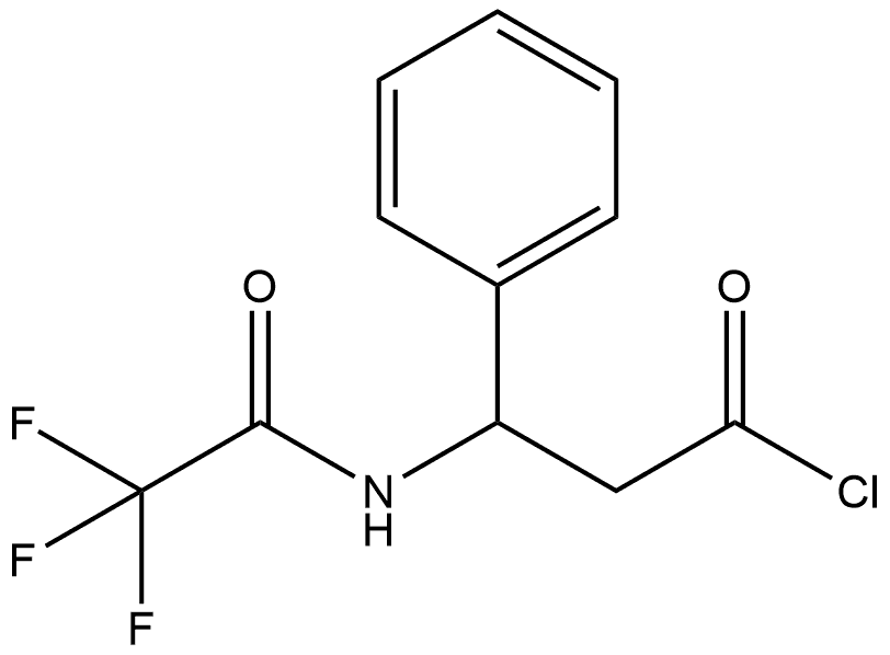 Benzenepropanoyl chloride, β-[(2,2,2-trifluoroacetyl)amino]- Struktur