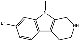 1H-Pyrido[3,4-b]indole, 7-bromo-2,3,4,9-tetrahydro-9-methyl- Struktur