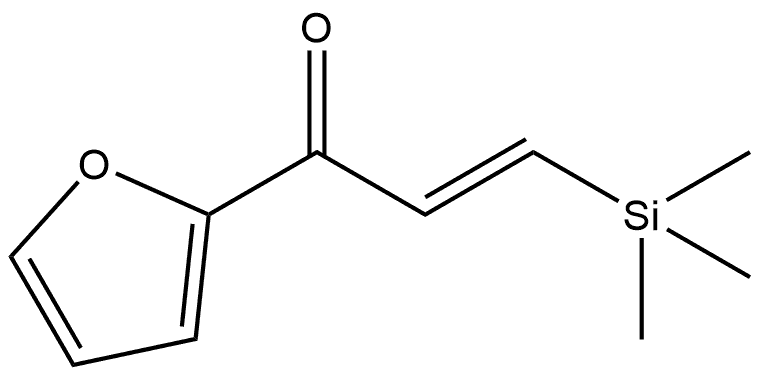 (2E)-1-(furan-2-yl)-3-(trimethylsilyl)prop-2-en-1-one Struktur