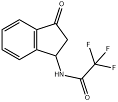 (+/-)-N-(1-oxo-1H-3-indanyl)-2,2,2trifluoroacetamide Struktur