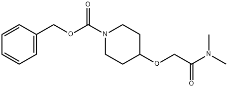 1-Piperidinecarboxylic acid, 4-[2-(dimethylamino)-2-oxoethoxy]-, phenylmethyl ester