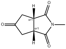 (3aR,6aS)-rel-tetrahydro-2-Methyl-Cyclopenta [c]pyrrole-1,3,5(2H)-trione (Relative stereocheMistry) Struktur