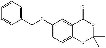 4H-1,3-Benzodioxin-4-one, 2,2-dimethyl-6-(phenylmethoxy)- Struktur