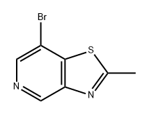 Thiazolo[4,5-c]pyridine, 7-bromo-2-methyl- Struktur