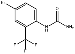 4-Bromo-2-(trifluoromethyl)phenylurea Struktur