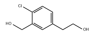 Benzeneethanol, 4-chloro-3-(hydroxymethyl)- Struktur