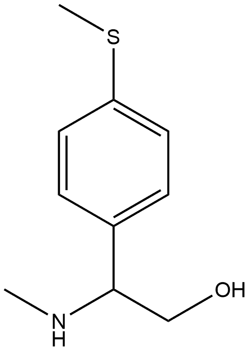 2-(methylamino)-2-(4-(methylthio)phenyl)ethan-1-ol Struktur