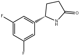 (5S)-5-(3,5-difluorophenyl)pyrrolidin-2-one Struktur