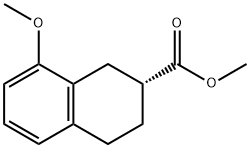 2-Naphthalenecarboxylic acid, 1,2,3,4-tetrahydro-8-methoxy-, methyl ester, (2R)- Structure