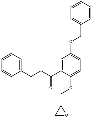 1-Propanone, 1-[2-(oxiranylmethoxy)-5-(phenylmethoxy)phenyl]-3-phenyl- (9CI)